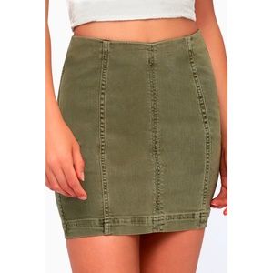 NWT Free People Modern Femme Denim Skirt